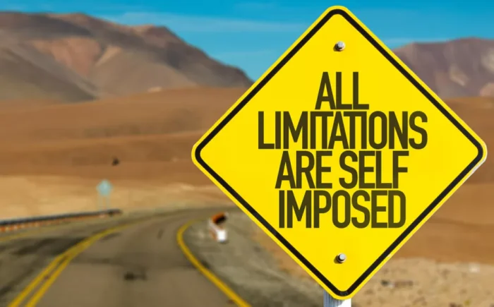 all limitations are self-imposed road sign